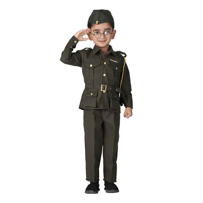 Subhash Chandra Bose Costume Dress for Boys Kids