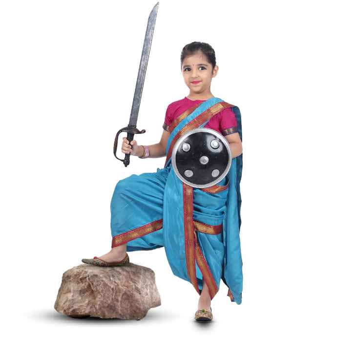 Rani Laksmi Bai Costume Dress For Girls