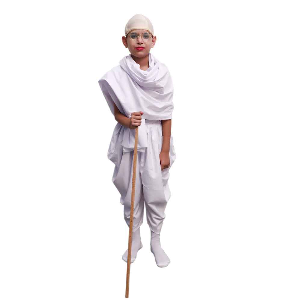 Mahatma Gandhi Freedom Fighter Kids Fancy Dress Costume